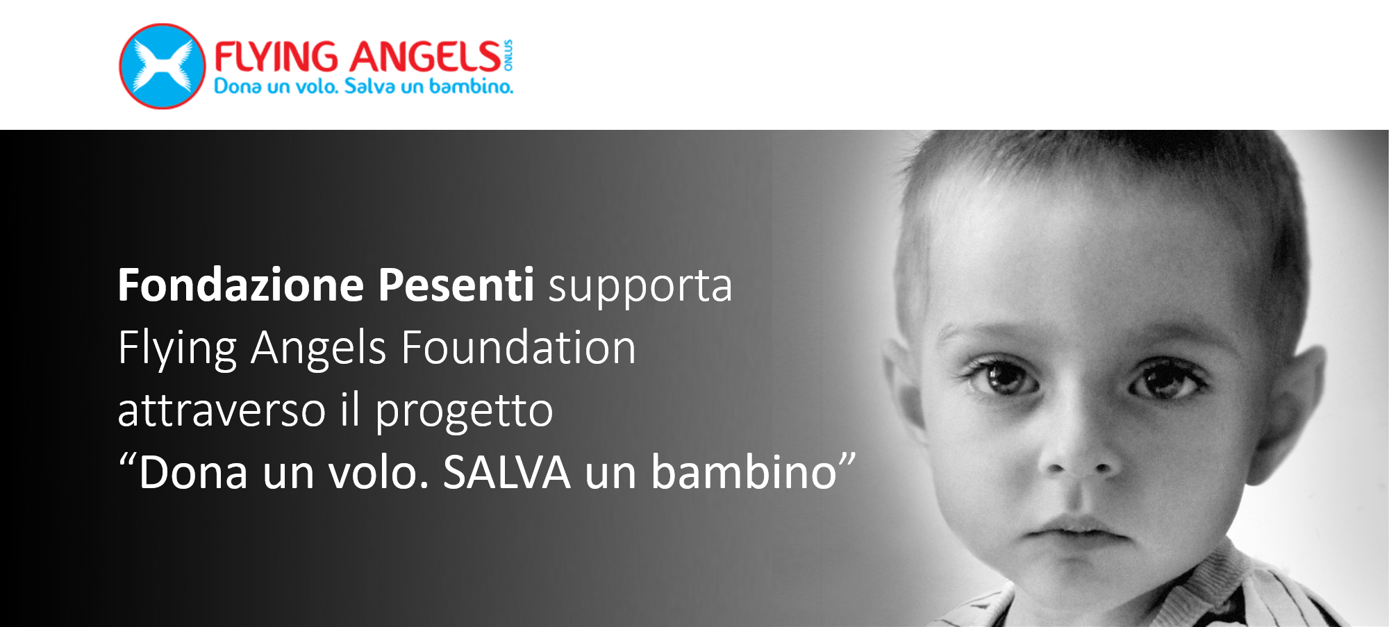 The Pesenti Foundation supports Flying Angels Foundation Onlus