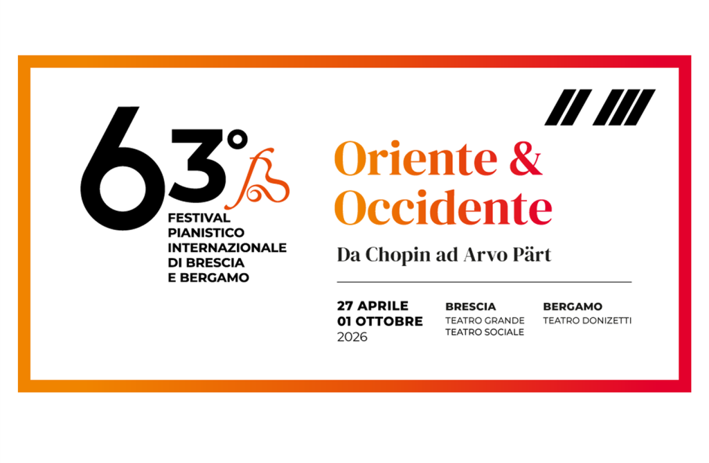 Locandina della 63esima edizione del Festival Pianistico di Brescia e Bergamo